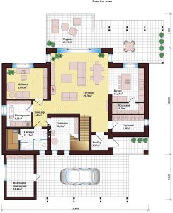 Проект дома КД - 269_План 1 этажа