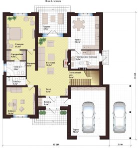 Проект дома КД - 310_Планировка 1 этаж